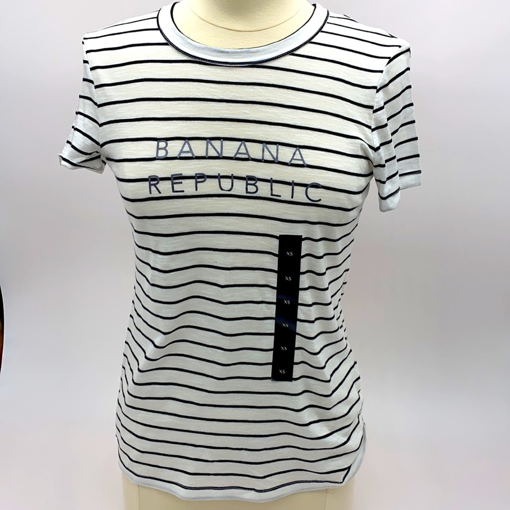 Banana Republic Logo T-Shirt stripes